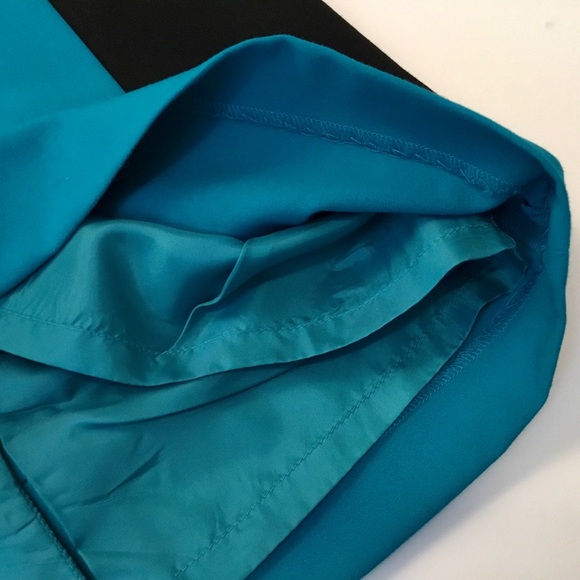 Calvin Klein Sleeveless Black and Teal Dress - Picture 12 of 14